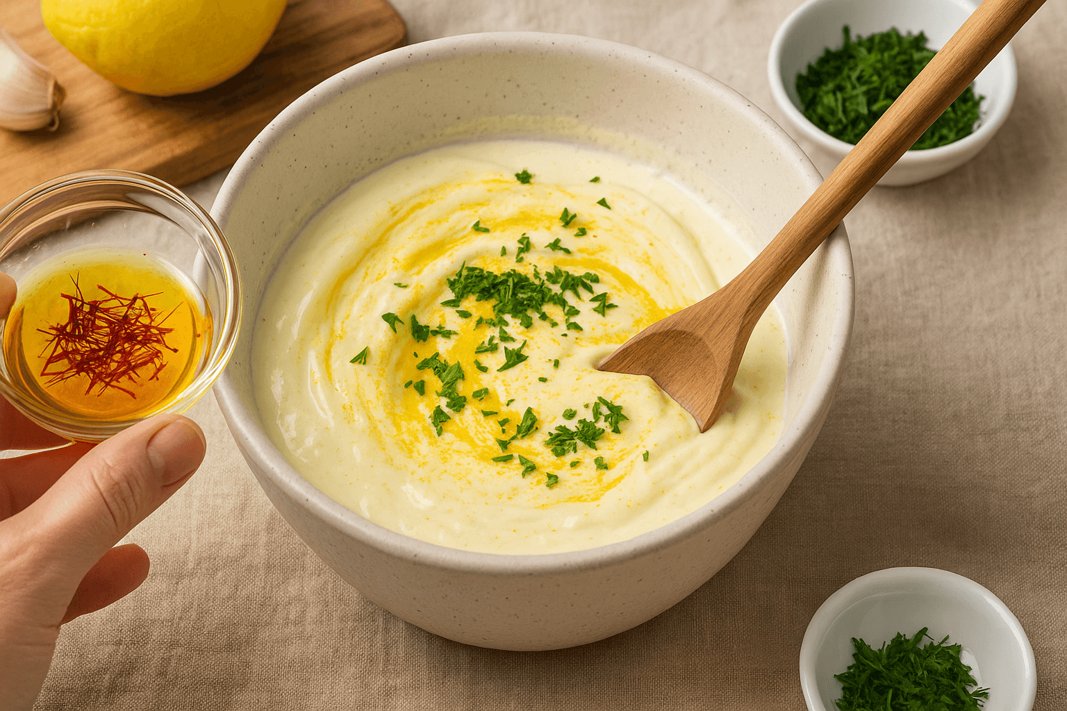 Saffron Greek Yogurt Dip